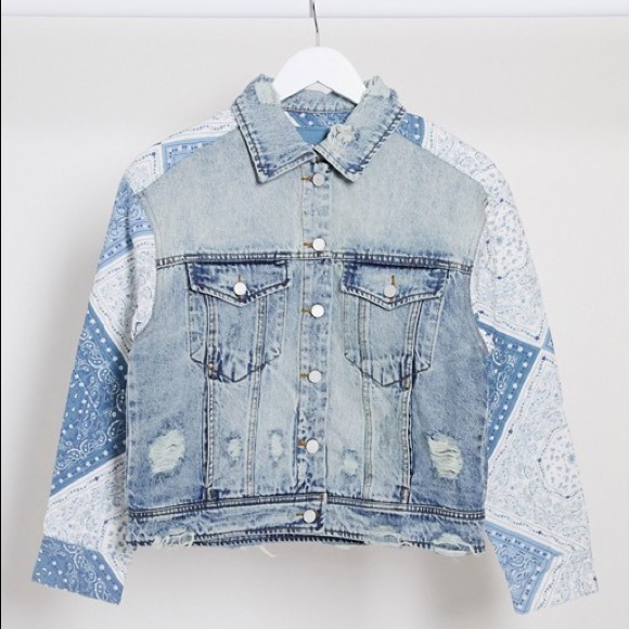 Anthropologie Blanknyc patchwork denim jacket - Picture 5 of 10